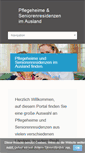 Mobile Screenshot of pflegeheime-seniorenresidenzen-im-ausland.info